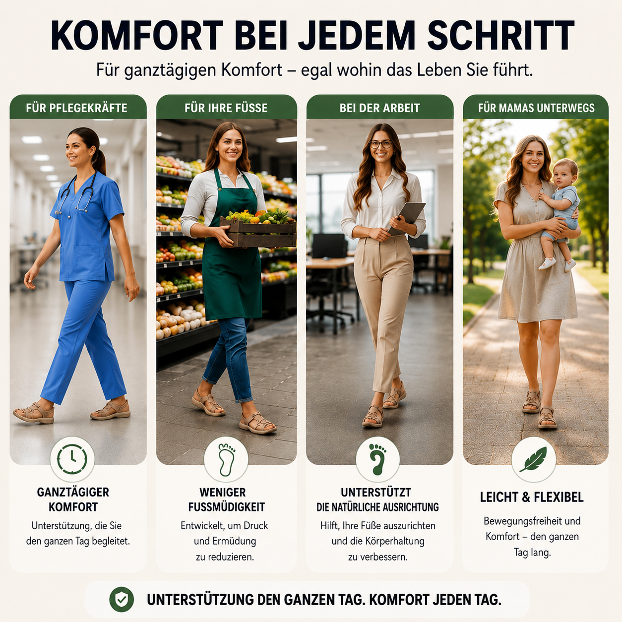 🔥 Meilleure Vente 2026🏆 – Les Sandales Confort à Soutien de Voûte Plantaire et Brides Réglables les Plus Appréciées des Femmes ☁️💆♀️