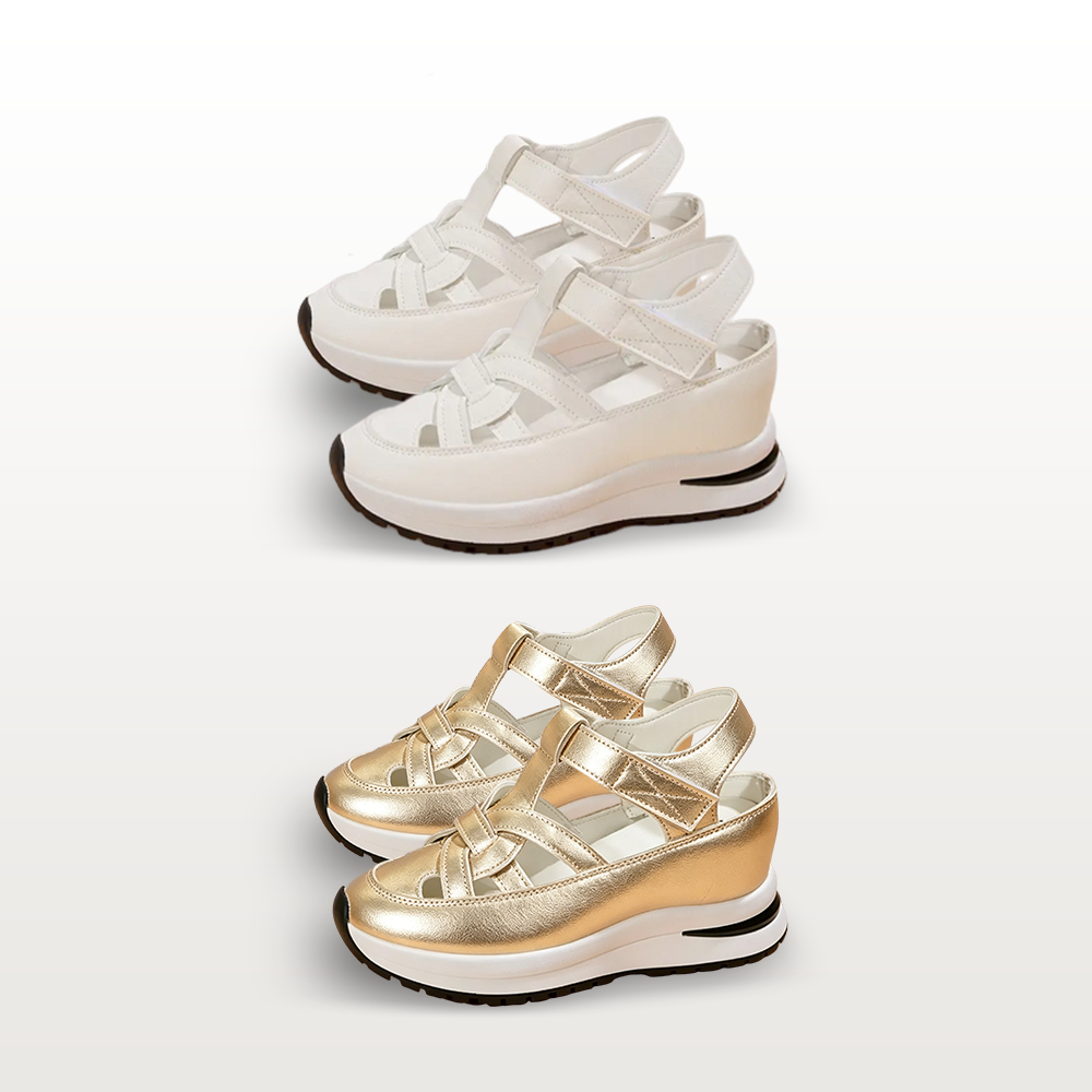 🔥Livraison gratuite - Sandales pour femmes BQODQO® au design souple et ajustable - Fermeture Velcro et confort optimal pour pieds larges et étroits
