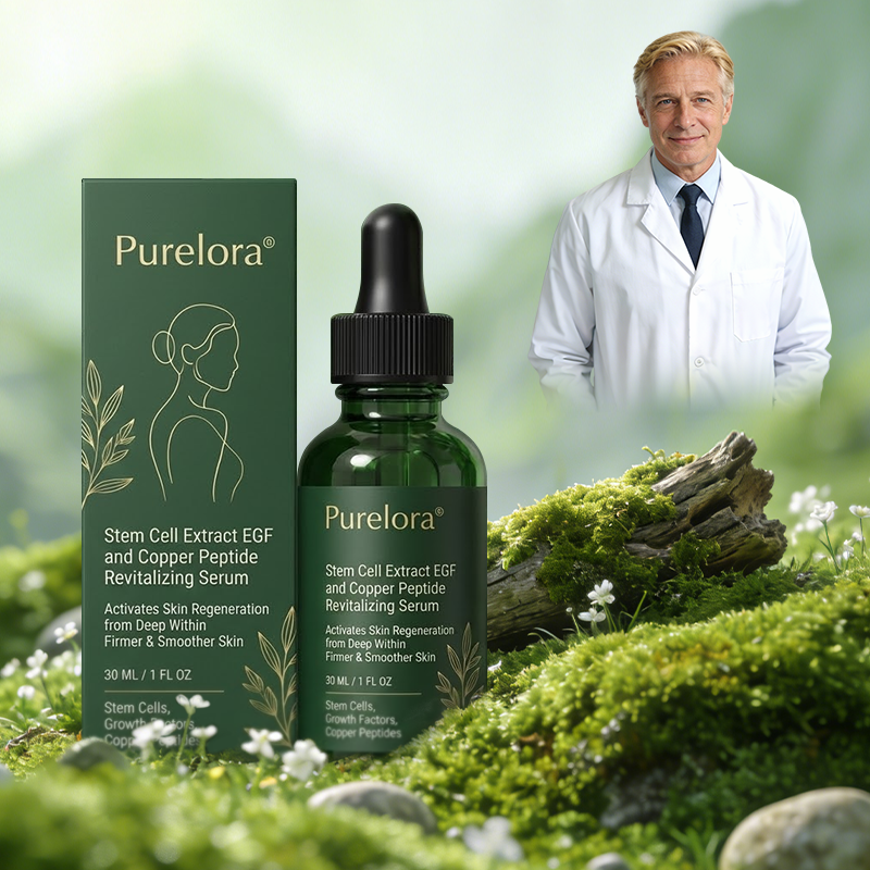 💖 Purelora® Sérum Activateur EGF & Peptides de Cuivre | Aide à stimuler le renouvellement cutané pour une peau plus ferme, plus lisse et visiblement rajeunie