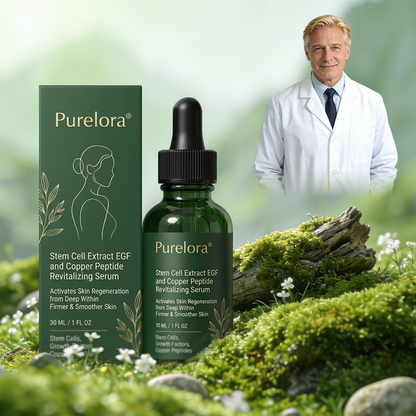💖 Purelora® Sérum Activateur EGF & Peptides de Cuivre | Aide à stimuler le renouvellement cutané pour une peau plus ferme, plus lisse et visiblement rajeunie