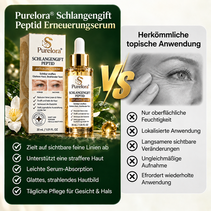 Purelora® Snake Venom Peptide Renewal Serum – Firming, Fine Lines & Visible Marks Care