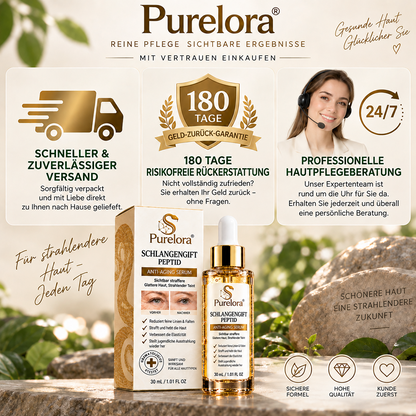 Purelora® Snake Venom Peptide Renewal Serum – Firming, Fine Lines & Visible Marks Care