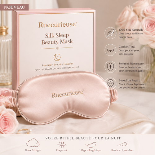 Ruecurieuse® Masque de Sommeil Beauté en Soie