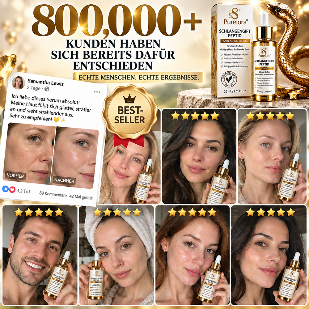 Purelora® Snake Venom Peptide Renewal Serum – Firming, Fine Lines & Visible Marks Care