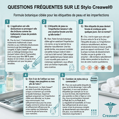 🏆 Boutique Officielle | ✅💎 Creawel® Effaceur de Marques & Imperfections en 7 Jours ✨ (Roll-On Sans Douleur, Sans Cicatrices)