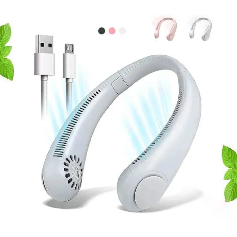 🏆 Best-seller Été 2026 ❄️ Ventilateur de cou portable sans pales – Fraîcheur rapide en 3 secondes