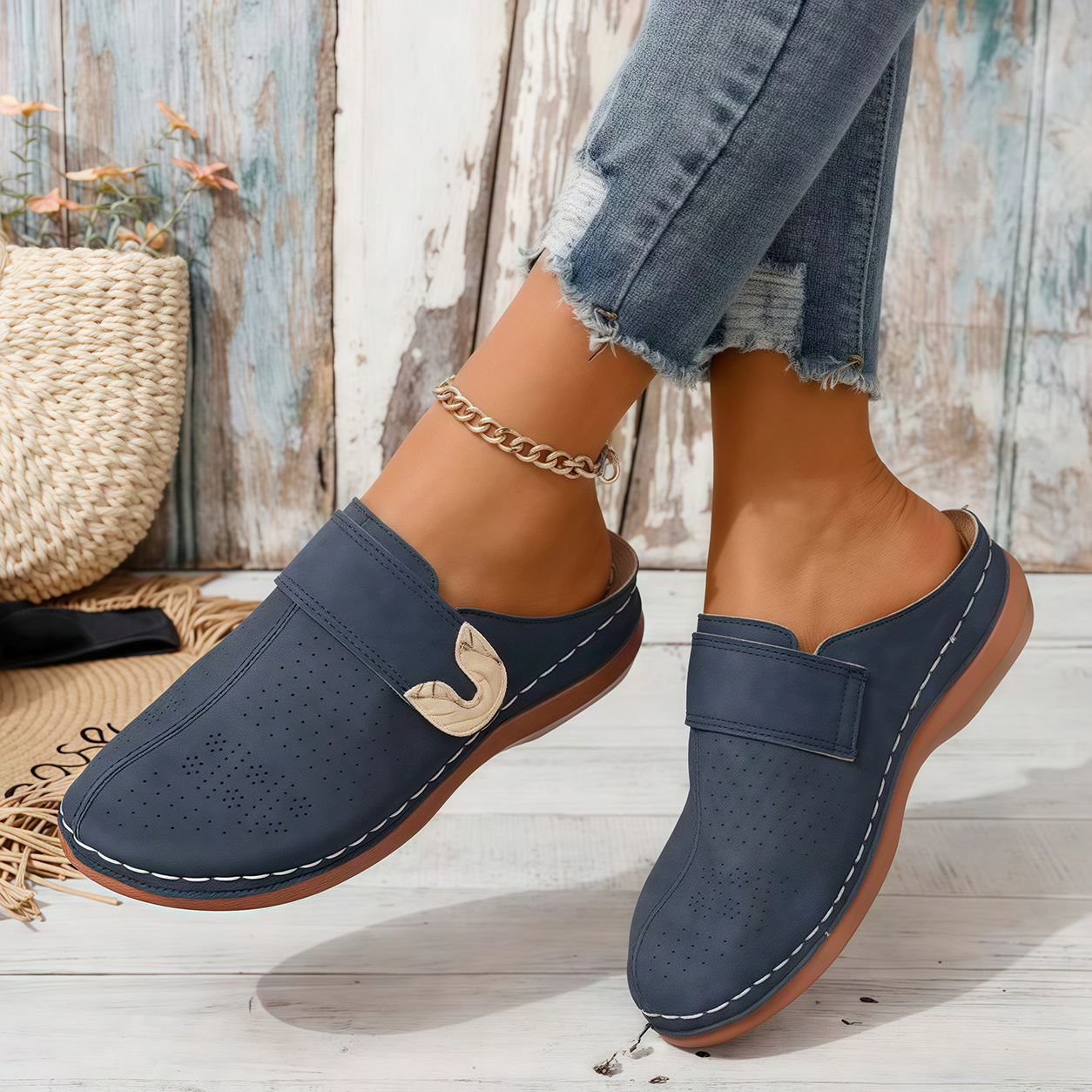🏆 Confort toute la journée 👣 Mocassins compensés en cuir – faciles à enfiler et confortables ⏳ 𝐃𝐄𝐑𝐍𝐈𝐄𝐑 𝐉𝐎𝐔𝐑 : −𝟖𝟎 %