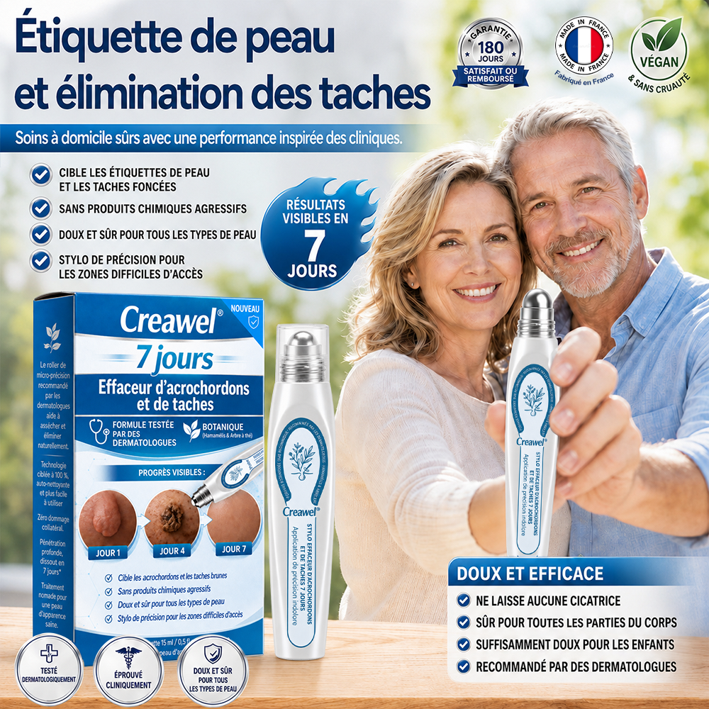 🏆 Boutique Officielle | ✅💎 Creawel® Effaceur de Marques & Imperfections en 7 Jours ✨ (Roll-On Sans Douleur, Sans Cicatrices)