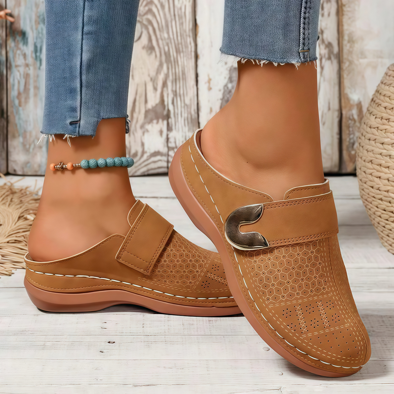 🏆 Confort toute la journée 👣 Mocassins compensés en cuir – faciles à enfiler et confortables ⏳ 𝐃𝐄𝐑𝐍𝐈𝐄𝐑 𝐉𝐎𝐔𝐑 : −𝟖𝟎 %