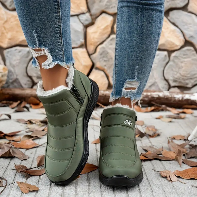 🔥LETZTER TAG: 80 % RABATT | Zeitlich begrenzte Aktion: Warme Damen‑Schneestiefel – wasserdicht mit Pelzfutter