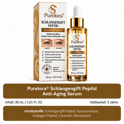Purelora® Snake Venom Peptide Renewal Serum – Firming, Fine Lines & Visible Marks Care