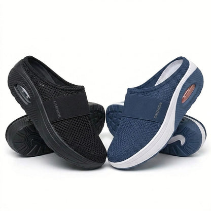 🔥 DERNIER JOUR – JUSQU’À -80 % ✨ BQODQO® Chaussures de Marche Orthopédiques à Enfilage Facile avec Coussin d’Air – Soutien de la Voûte Plantaire pour Femmes