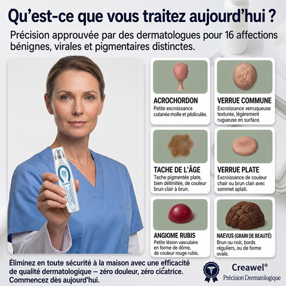 🏆 Boutique Officielle | ✅💎 Creawel® Effaceur de Marques & Imperfections en 7 Jours ✨ (Roll-On Sans Douleur, Sans Cicatrices)