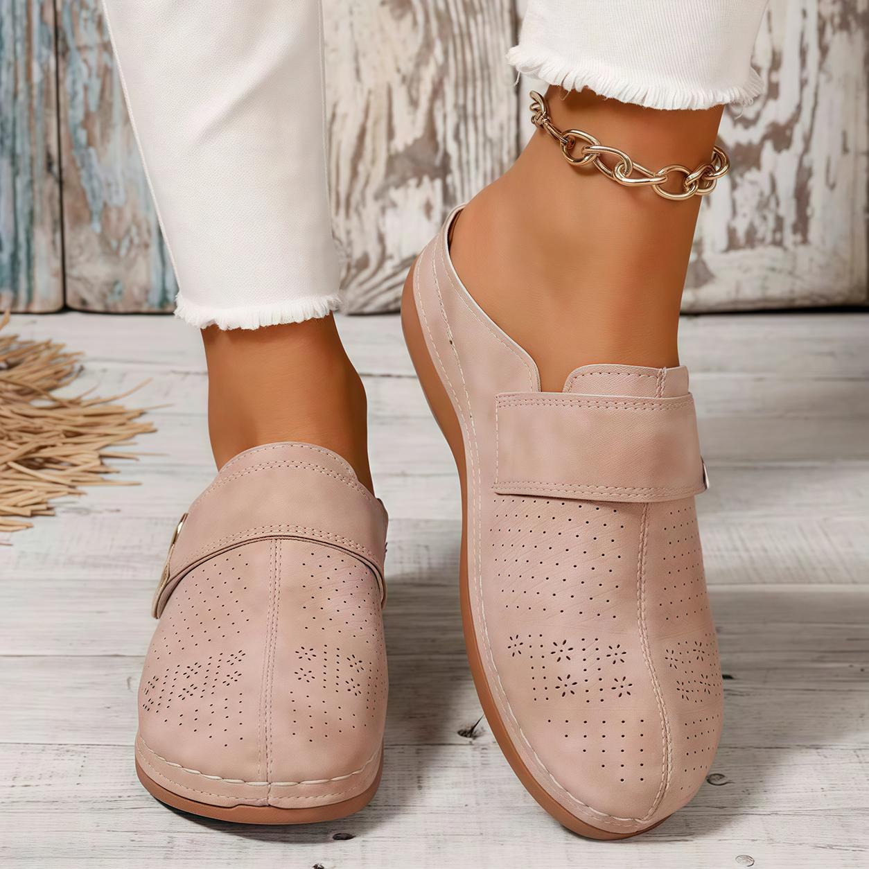 🏆 Confort toute la journée 👣 Mocassins compensés en cuir – faciles à enfiler et confortables ⏳ 𝐃𝐄𝐑𝐍𝐈𝐄𝐑 𝐉𝐎𝐔𝐑 : −𝟖𝟎 %