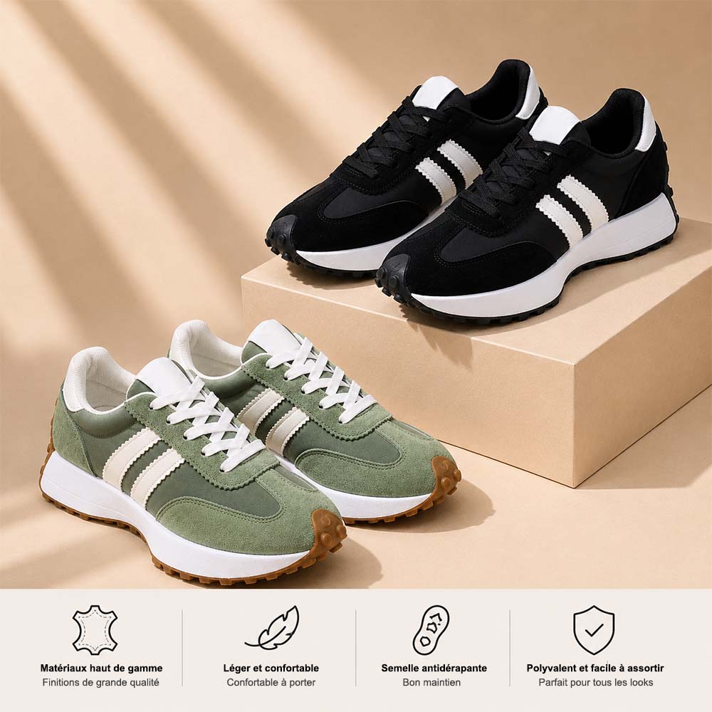 🏆 Meilleure Vente 2026 – Baskets Rétro Premium Femme – Légères, Confortables & Élégantes ☁️👟