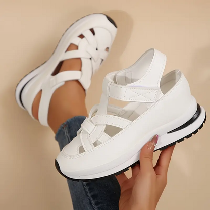 🔥Livraison gratuite - Sandales pour femmes BQODQO® au design souple et ajustable - Fermeture Velcro et confort optimal pour pieds larges et étroits