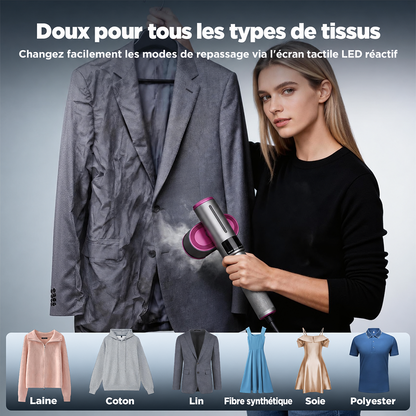 🔥 𝑫𝑬𝑹𝑵𝑰𝑬𝑹 𝑱𝑶𝑼𝑹 – 50 % 𝑫𝑬 𝑹É𝑫𝑼𝑪𝑻𝑰𝑶𝑵 🔥 Défroisseur & Fer à Vapeur 2-en-1 1200W – Chauffe Rapide, Compact & Idéal pour le Voyage