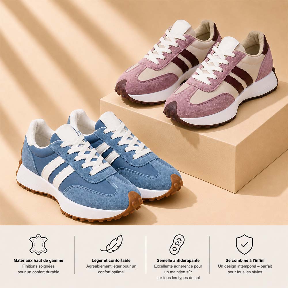 🏆 Meilleure Vente 2026 – Baskets Rétro Premium Femme – Légères, Confortables & Élégantes ☁️👟