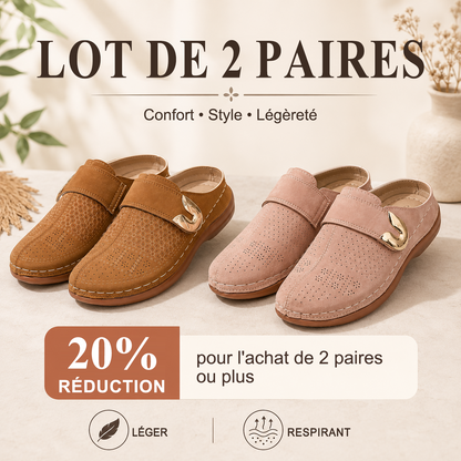 🏆 Confort toute la journée 👣 Mocassins compensés en cuir – faciles à enfiler et confortables ⏳ 𝐃𝐄𝐑𝐍𝐈𝐄𝐑 𝐉𝐎𝐔𝐑 : −𝟖𝟎 %