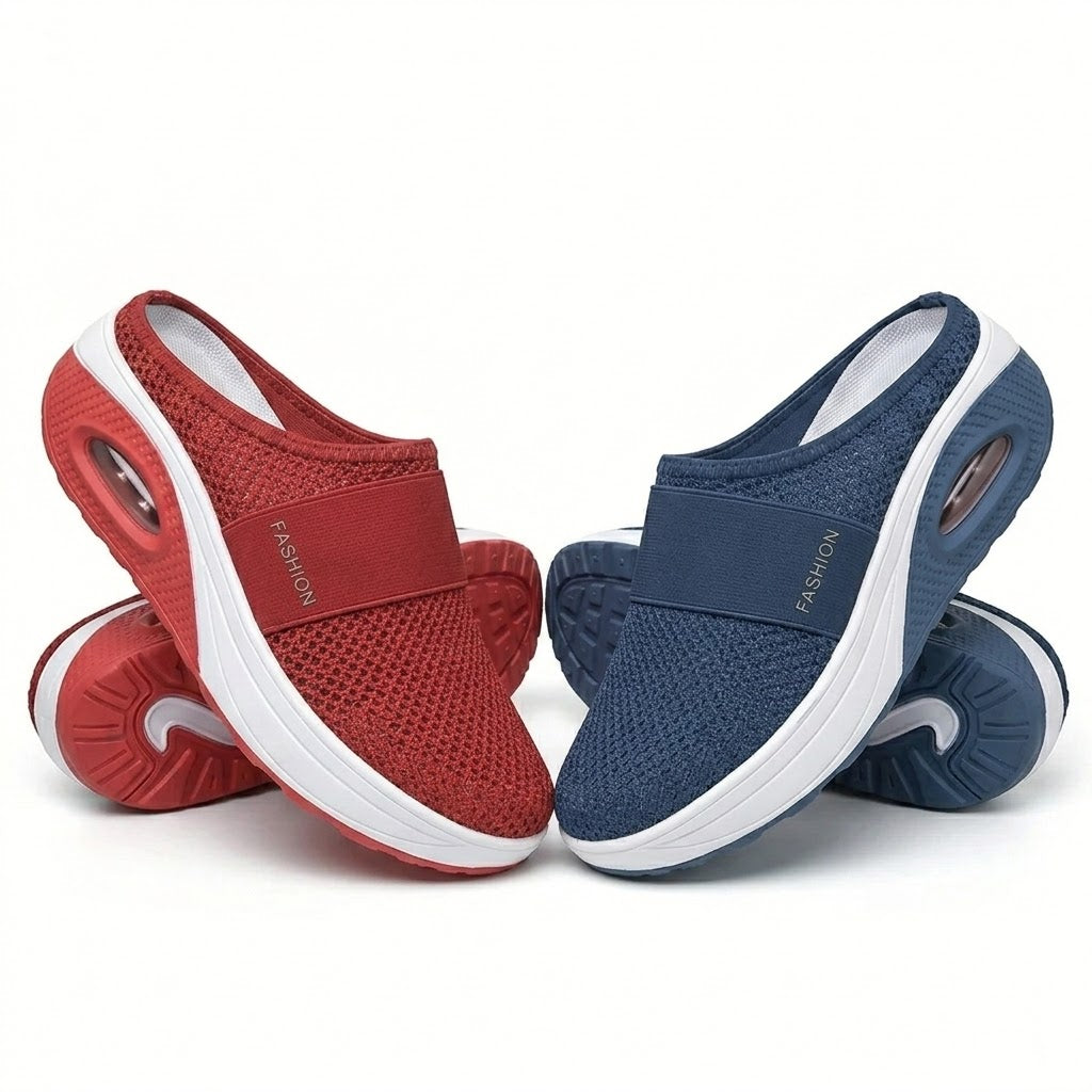 🔥 DERNIER JOUR – JUSQU’À -80 % ✨ BQODQO® Chaussures de Marche Orthopédiques à Enfilage Facile avec Coussin d’Air – Soutien de la Voûte Plantaire pour Femmes