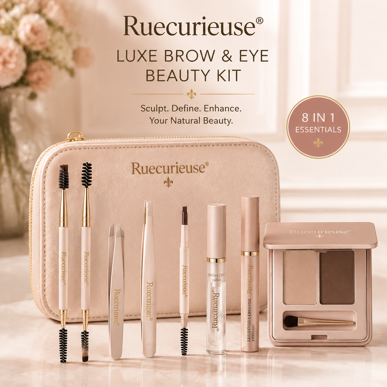 Ruecurieuse® Kit Beauté Luxe Sourcils & Regard