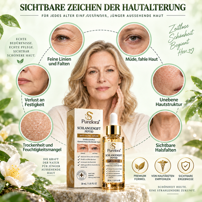 Purelora® Snake Venom Peptide Renewal Serum – Firming, Fine Lines & Visible Marks Care