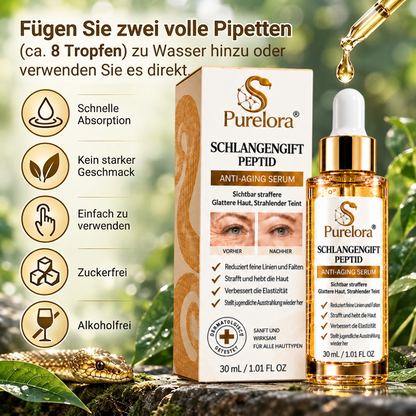 Purelora® Snake Venom Peptide Renewal Serum – Firming, Fine Lines & Visible Marks Care