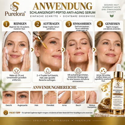 Purelora® Snake Venom Peptide Renewal Serum – Firming, Fine Lines & Visible Marks Care