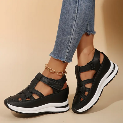 🔥Livraison gratuite - Sandales pour femmes BQODQO® au design souple et ajustable - Fermeture Velcro et confort optimal pour pieds larges et étroits