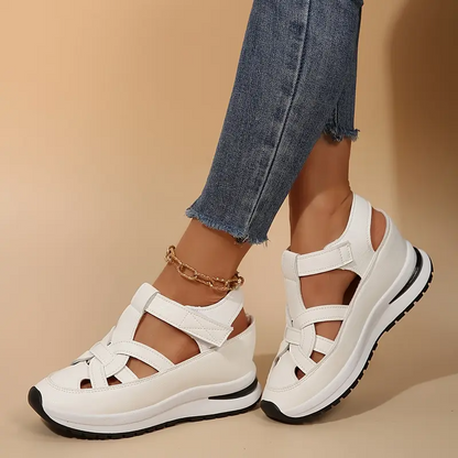 🔥Livraison gratuite - Sandales pour femmes BQODQO® au design souple et ajustable - Fermeture Velcro et confort optimal pour pieds larges et étroits