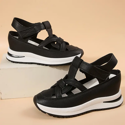 🔥Livraison gratuite - Sandales pour femmes BQODQO® au design souple et ajustable - Fermeture Velcro et confort optimal pour pieds larges et étroits