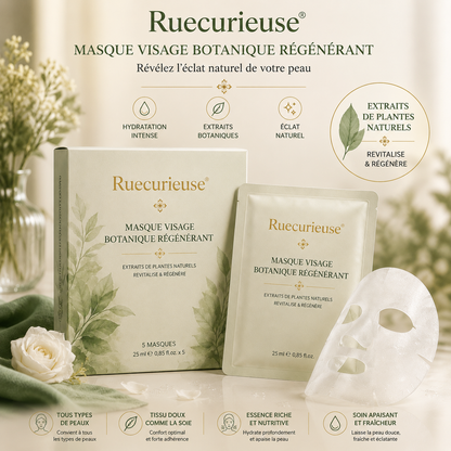 Ruecurieuse® Masque Visage Botanique Régénérant