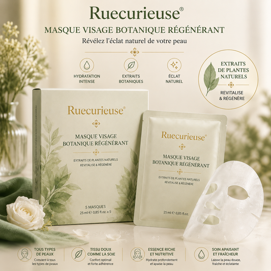 Ruecurieuse® Masque Visage Botanique Régénérant