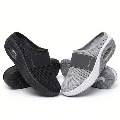 🔥 DERNIER JOUR – JUSQU’À -80 % ✨ BQODQO® Chaussures de Marche Orthopédiques à Enfilage Facile avec Coussin d’Air – Soutien de la Voûte Plantaire pour Femmes