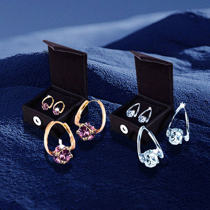 (DERNIER JOUR – SOLDES 80% 🔥) 👩‍⚕️🎉 CZTICLE® Lymphvity MagneTherapy Boucles d’Oreilles en Germanium  ✨ 1 utilisation par jour · Changements visibles en 7 jours