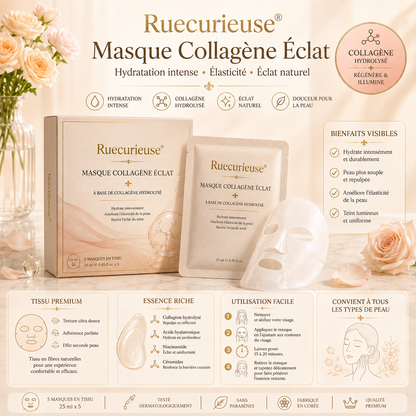 Ruecurieuse® Masque Collagène Éclat