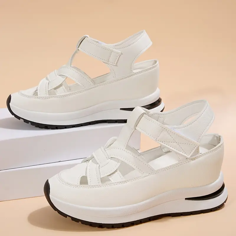 🔥Livraison gratuite - Sandales pour femmes BQODQO® au design souple et ajustable - Fermeture Velcro et confort optimal pour pieds larges et étroits