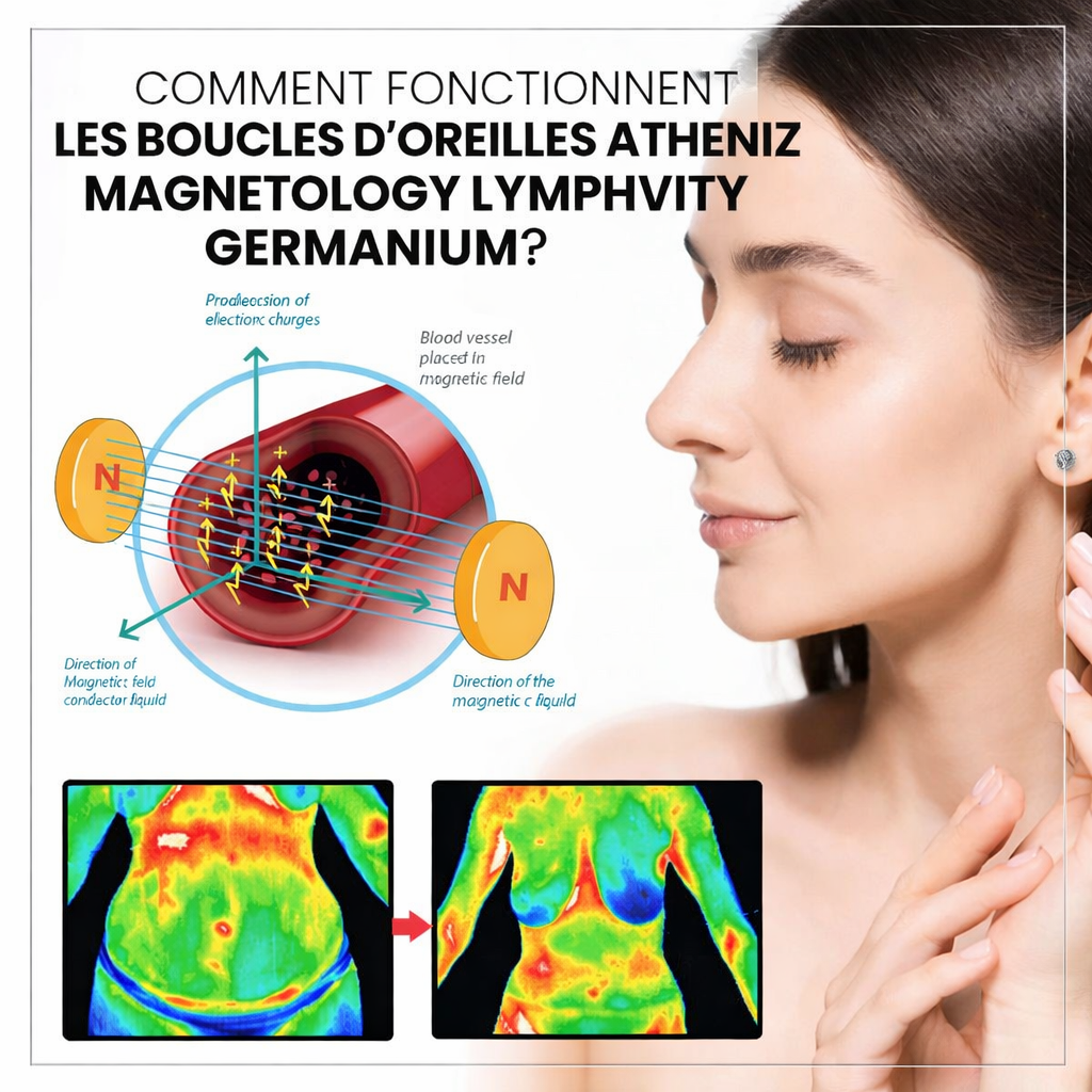 ✨ DERNIER JOUR – SOLDES 80%💎 Czticle® Histone Magnetology Lymphvity Boucles d’Oreilles en Germanium