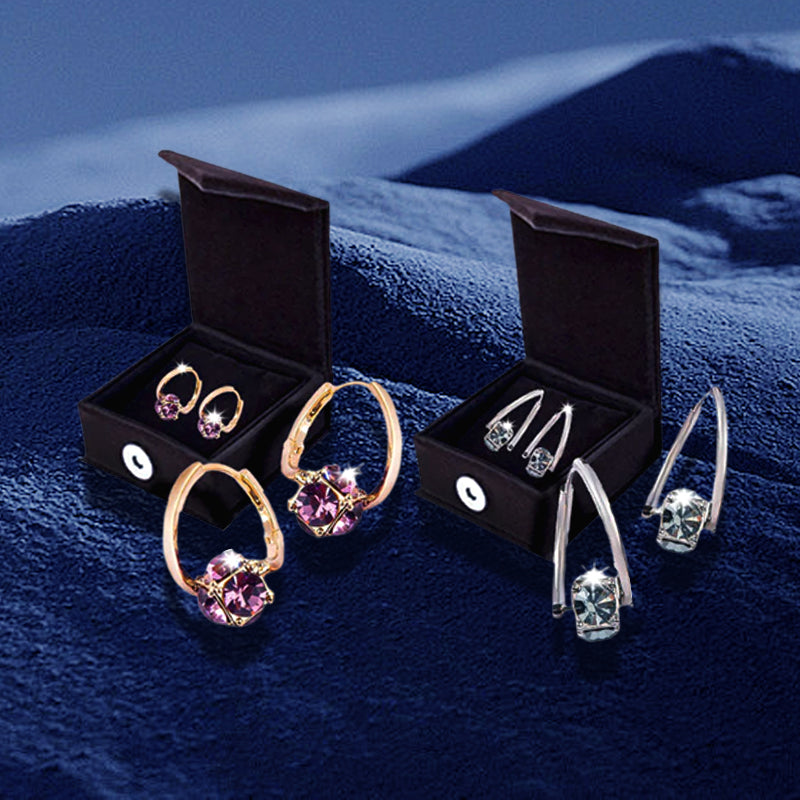 (DERNIER JOUR – SOLDES 80% 🔥) 👩‍⚕️🎉 CZTICLE® Lymphvity MagneTherapy Boucles d’Oreilles en Germanium  ✨ 1 utilisation par jour · Changements visibles en 7 jours