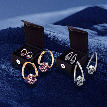 (DERNIER JOUR – SOLDES 80% 🔥) 👩‍⚕️🎉 CZTICLE® Lymphvity MagneTherapy Boucles d’Oreilles en Germanium  ✨ 1 utilisation par jour · Changements visibles en 7 jours