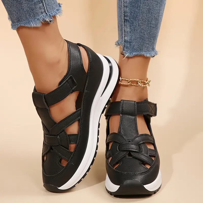 🔥Livraison gratuite - Sandales pour femmes BQODQO® au design souple et ajustable - Fermeture Velcro et confort optimal pour pieds larges et étroits