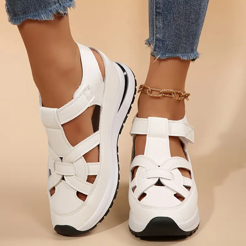 🔥Livraison gratuite - Sandales pour femmes BQODQO® au design souple et ajustable - Fermeture Velcro et confort optimal pour pieds larges et étroits