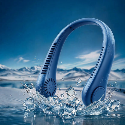 🏆 Best-seller Été 2026 ❄️ Ventilateur de cou portable sans pales – Fraîcheur rapide en 3 secondes