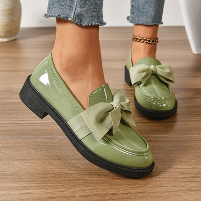 Women's anti-slip round toe slip-on loafers