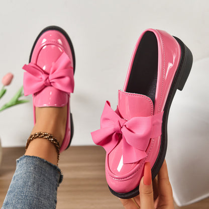 Women's anti-slip round toe slip-on loafers