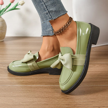 Women's anti-slip round toe slip-on loafers