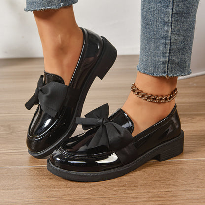 Women's anti-slip round toe slip-on loafers