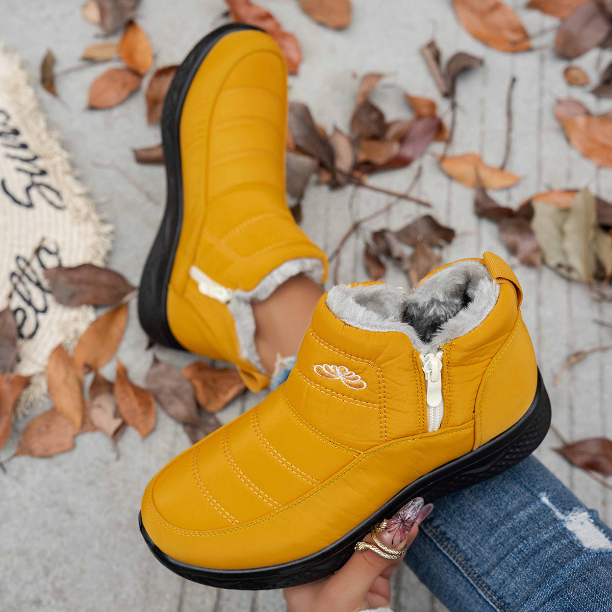 🔥LETZTER TAG: 80 % RABATT | Zeitlich begrenzte Aktion: Warme Damen‑Schneestiefel – wasserdicht mit Pelzfutter