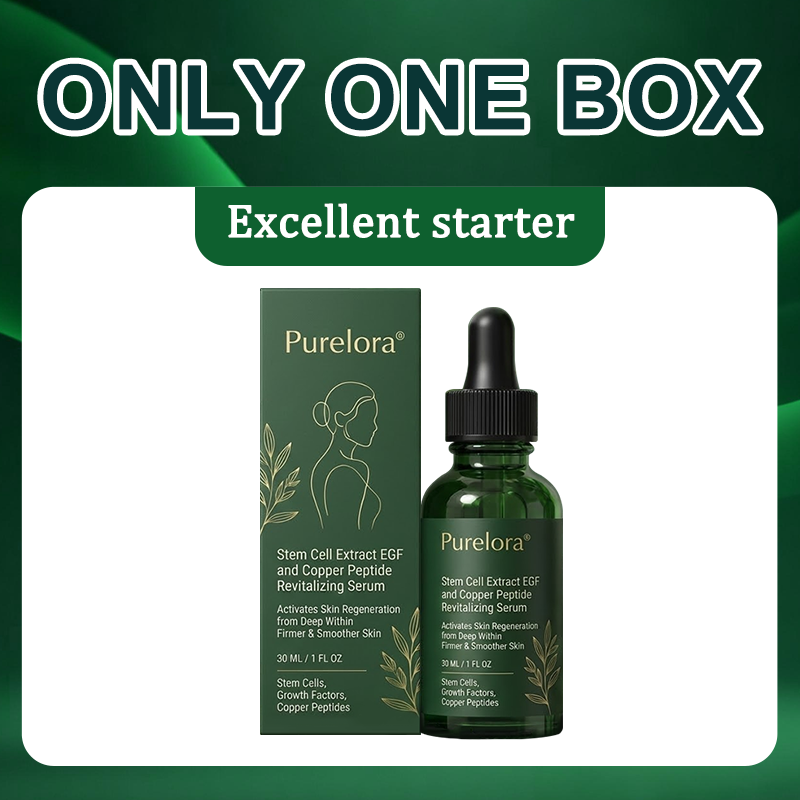 💖 Purelora® Sérum Activateur EGF & Peptides de Cuivre | Aide à stimuler le renouvellement cutané pour une peau plus ferme, plus lisse et visiblement rajeunie