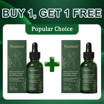 💖 Purelora® Sérum Activateur EGF & Peptides de Cuivre | Aide à stimuler le renouvellement cutané pour une peau plus ferme, plus lisse et visiblement rajeunie